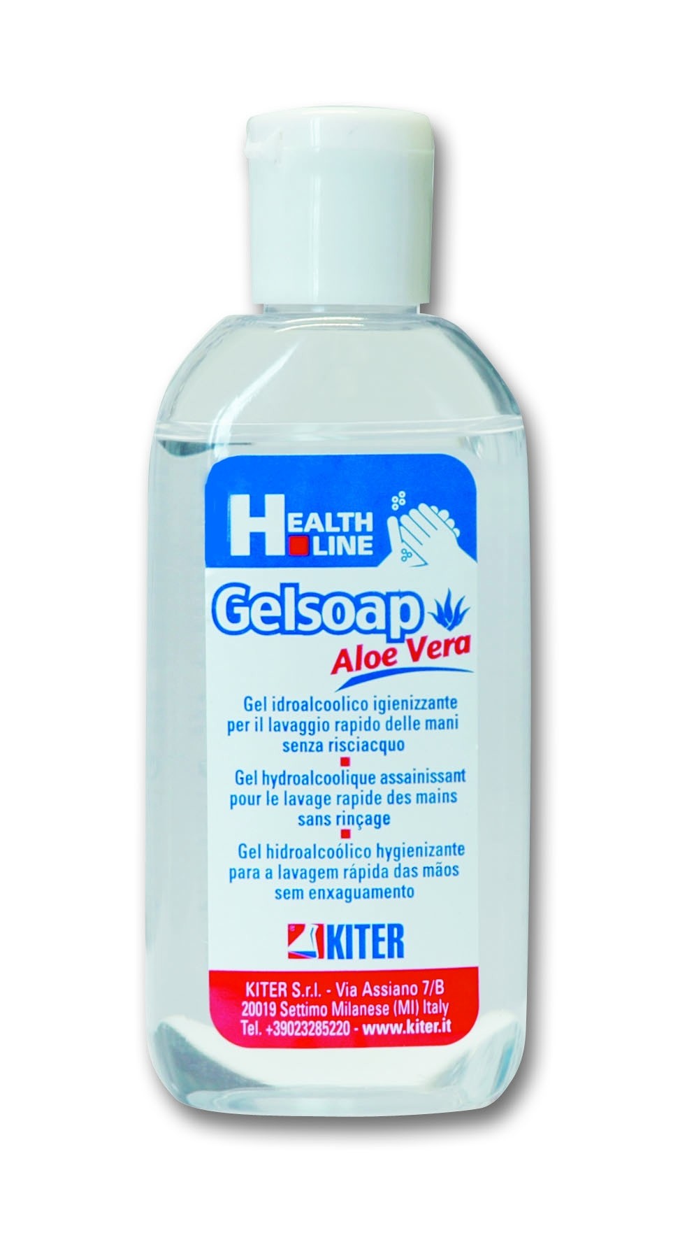 GELSOAP Gel idroalcolico igienizzante per il lavaggio rapido senza risciacquo  80 ML formato Tascabile