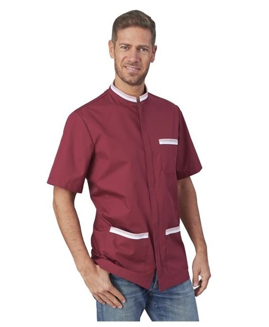 Casacca da uomo a maniche corte con zip Roberto Horeca Siggi - 28CS1426/00-0001