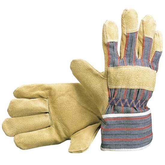 Guanti da lavoro in Pelle fiore suino e tela - 88 PAS+FODERA