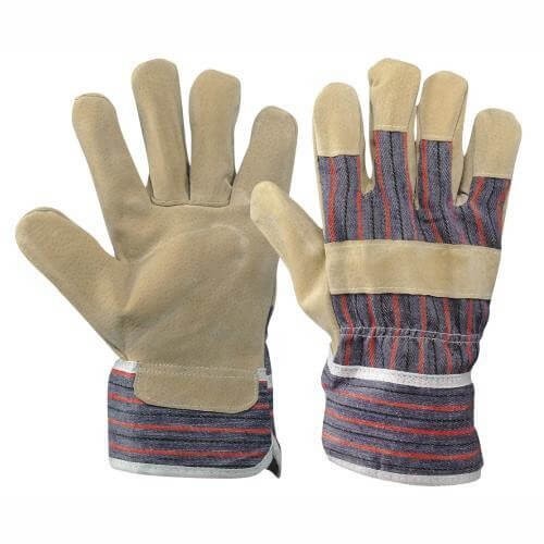 Guanti da lavoro in Pelle crosta suina e tela - 88 PBS+FODERA