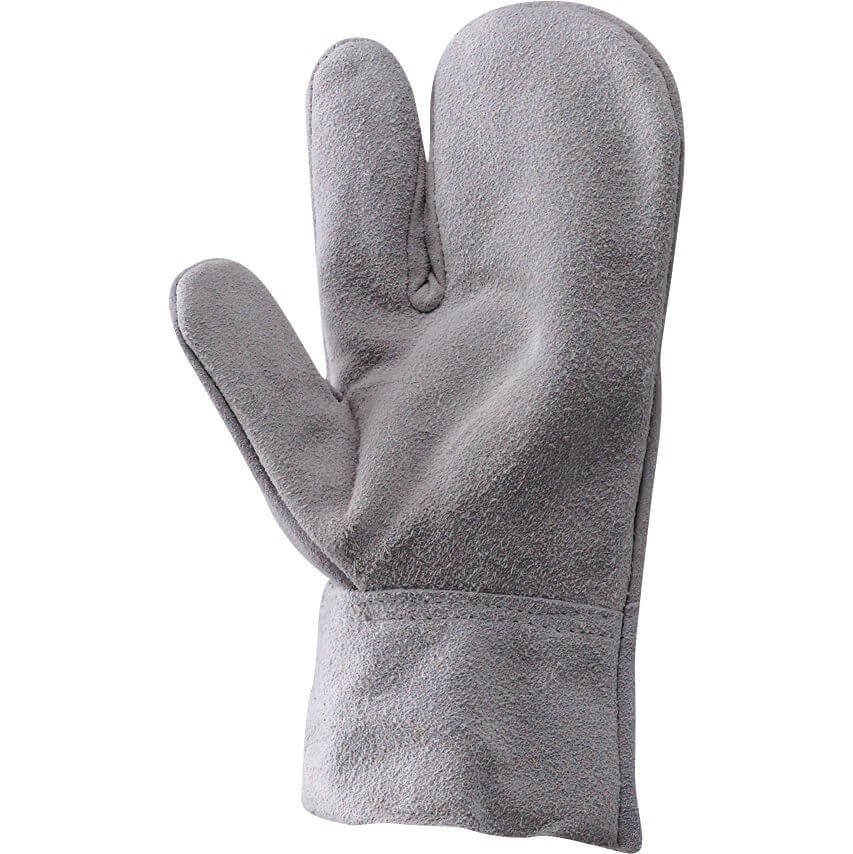 Manopola da lavoro in Pelle Crosta di Groppone 3 DITA - 110