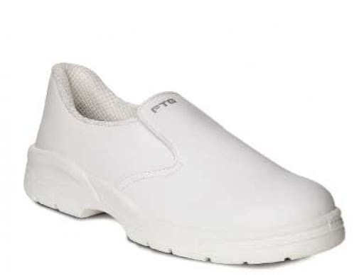 Scarpe antinfortunistiche Bianche Mocassino antinfortunistico FTG Chef White S2 SRC Antiscivolo
