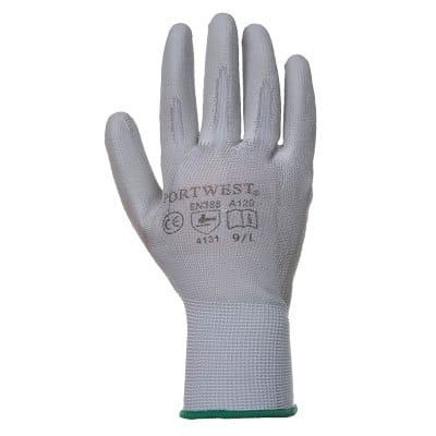 12 Paia - Guanti da lavoro spalmati in poliuretano con supporto in Nylon