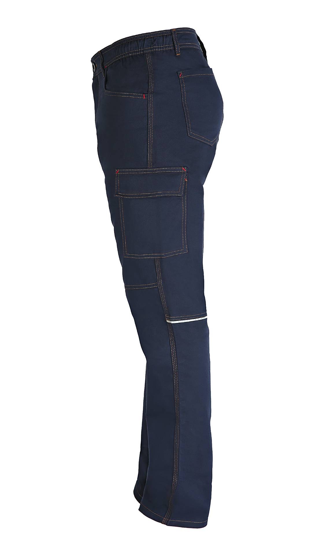 Pantalone da Lavoro Multitasche 100% Cotone Professional Slim Fit