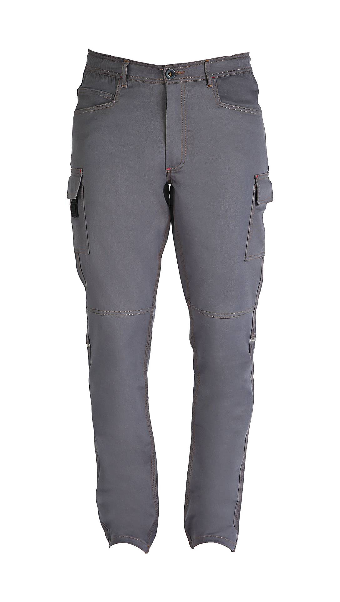 Pantalone da Lavoro Multitasche 100% Cotone Professional Slim Fit