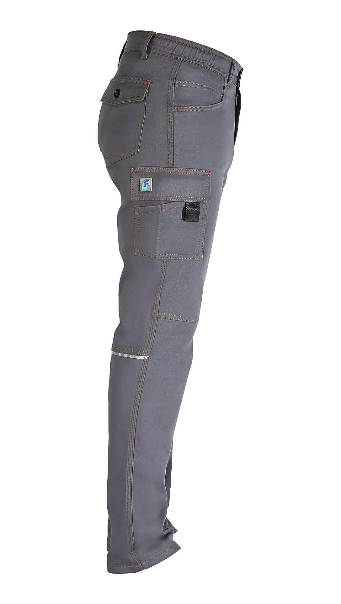 Pantalone da Lavoro Multitasche 100% Cotone Professional Slim Fit