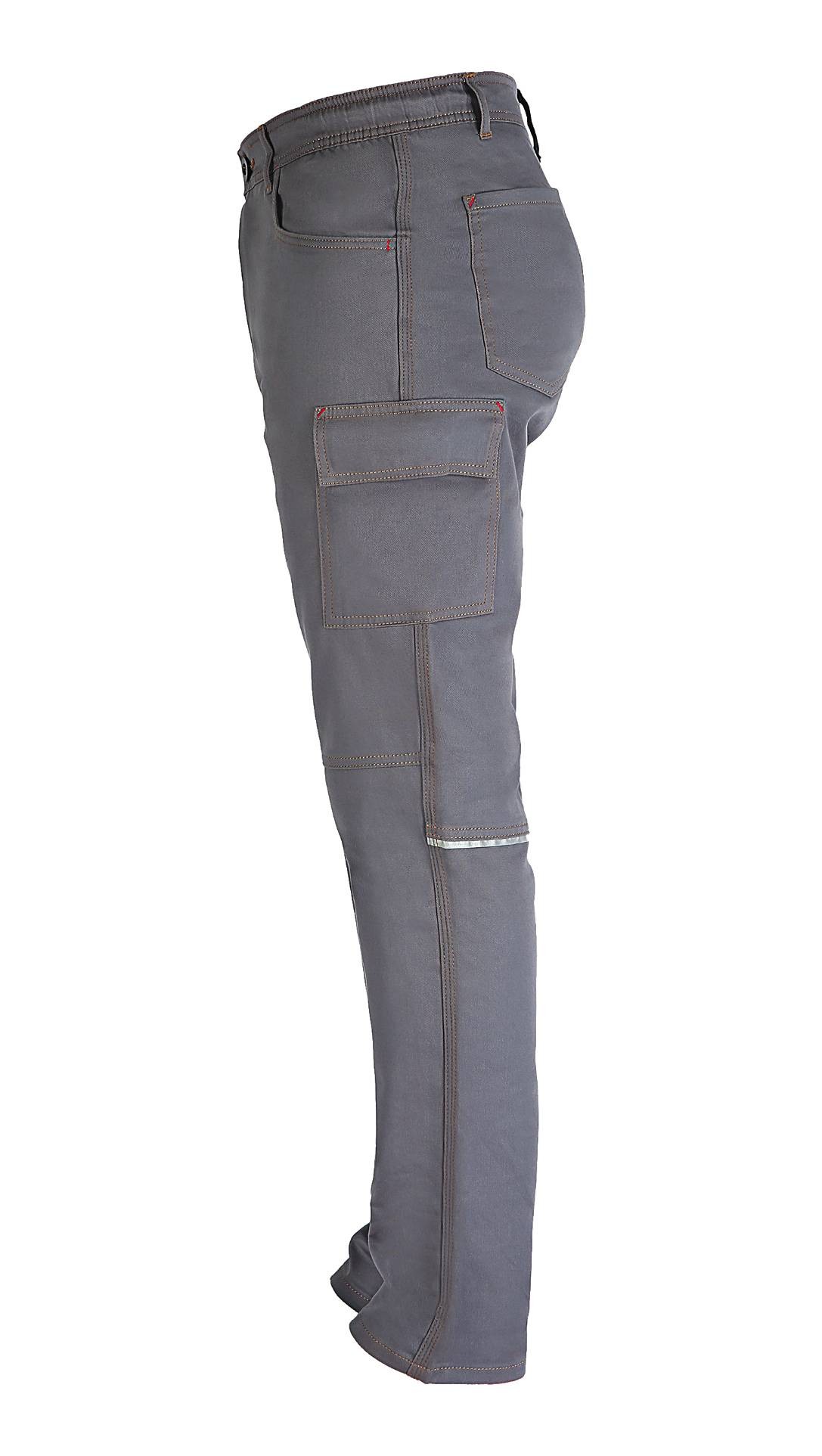 Pantalone da Lavoro Multitasche 100% Cotone Professional Slim Fit