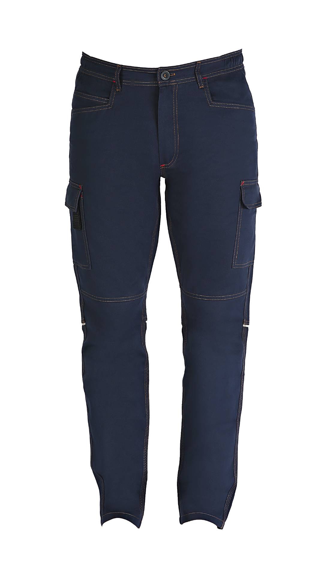 Pantalone da Lavoro Multitasche 100% Cotone Professional Slim Fit