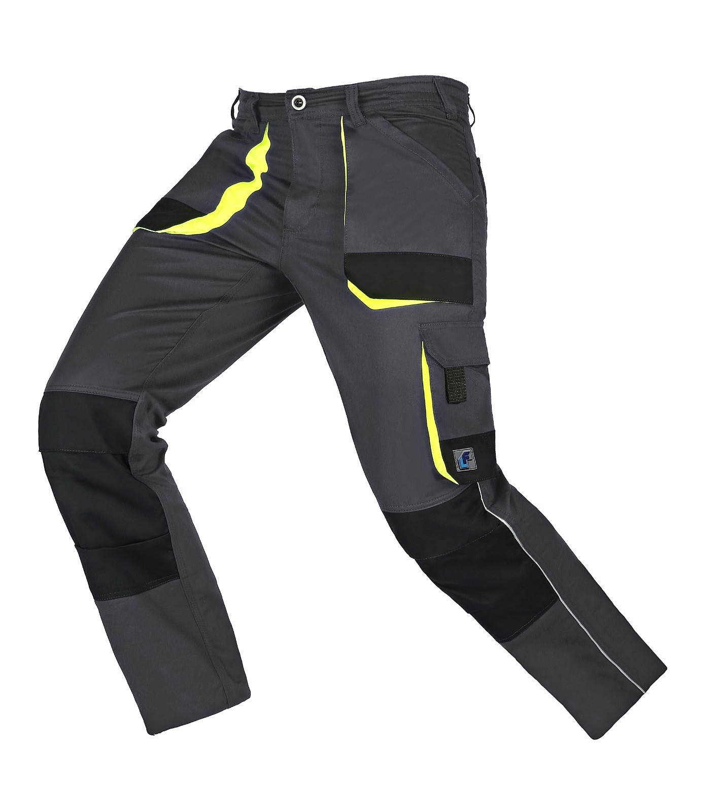 Pantaloni da lavoro Stretch LF Elasticizzati Multitasche Slim Fit estivi - Grigio