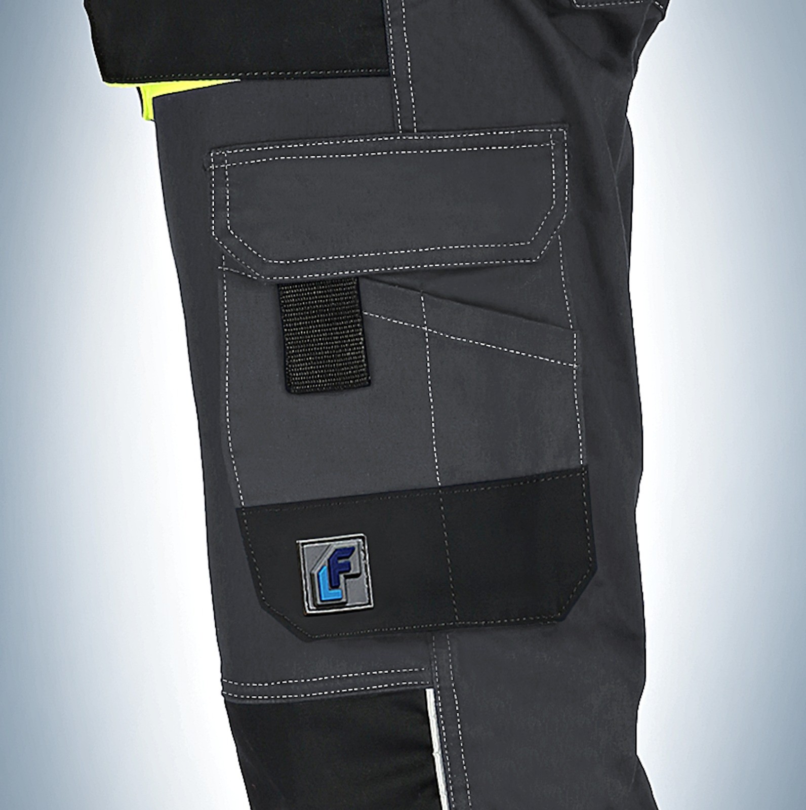 Pantaloni da lavoro Stretch LF Elasticizzati Multitasche Slim Fit estivi - Grigio