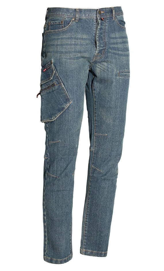 Jeans da Lavoro Multitasche Stretch Issa Line Jest 8025BP