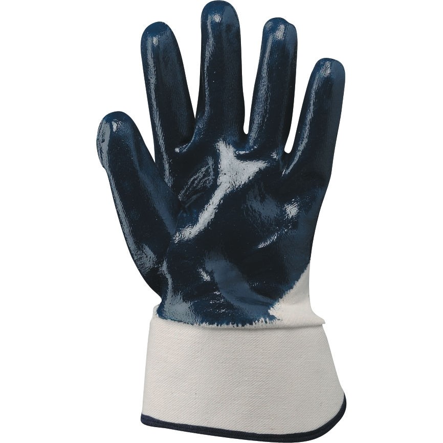 Guanti NBR con manichetta 7 cm. Dorso RICOPERTO - BROOK 700
