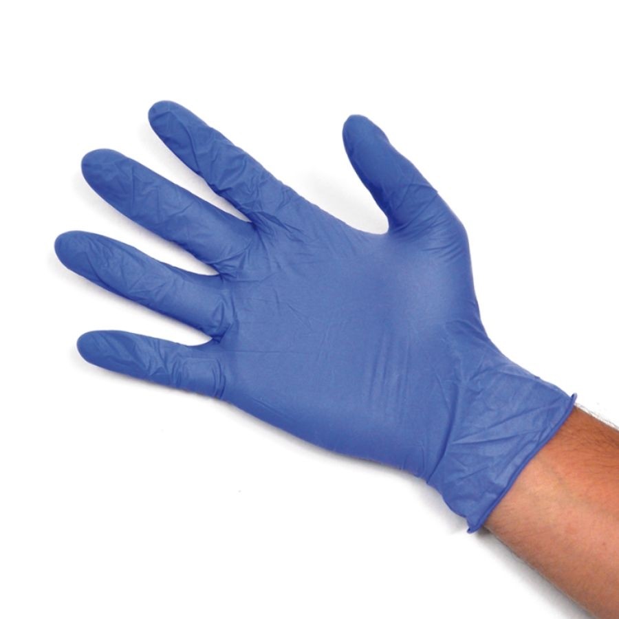 Guanti Monouso in nitrile senza polvere Blu - 100 pezzi