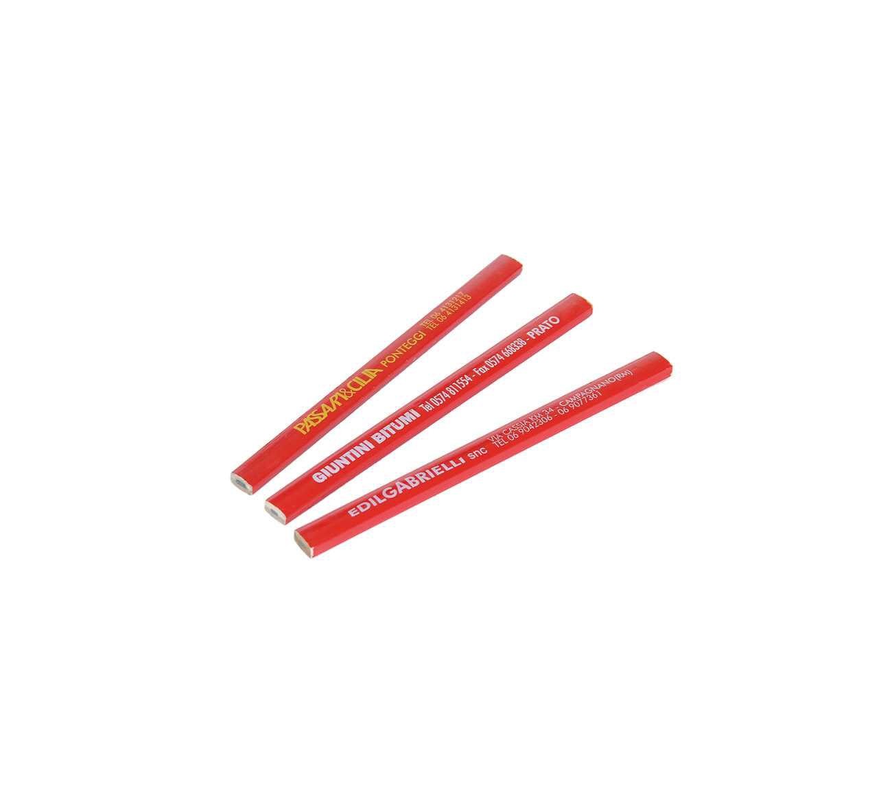 144 Pezzi - Matite rosse da lavoro Logica MATITA/144