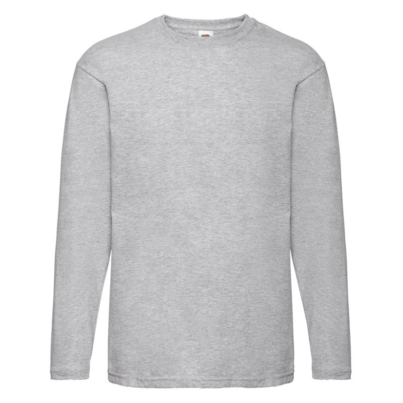 T-Shirt da Lavoro Fruit of The Loom Valueweight a Manica Lunga in Cotone 610380