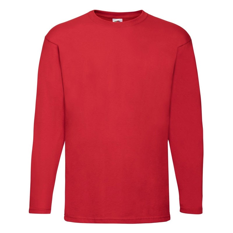 T-Shirt da Lavoro Fruit of The Loom Valueweight a Manica Lunga in Cotone 610380