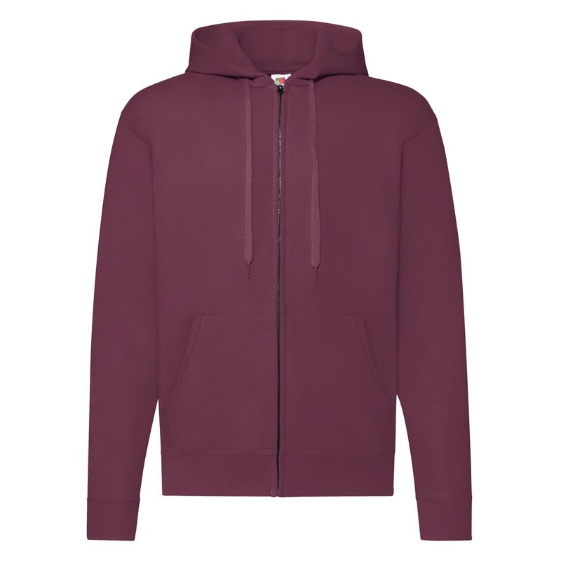 Felpa Da Lavoro Fruit Of The Loom con Cappuccio Foderato e Zip Lunga FR620620