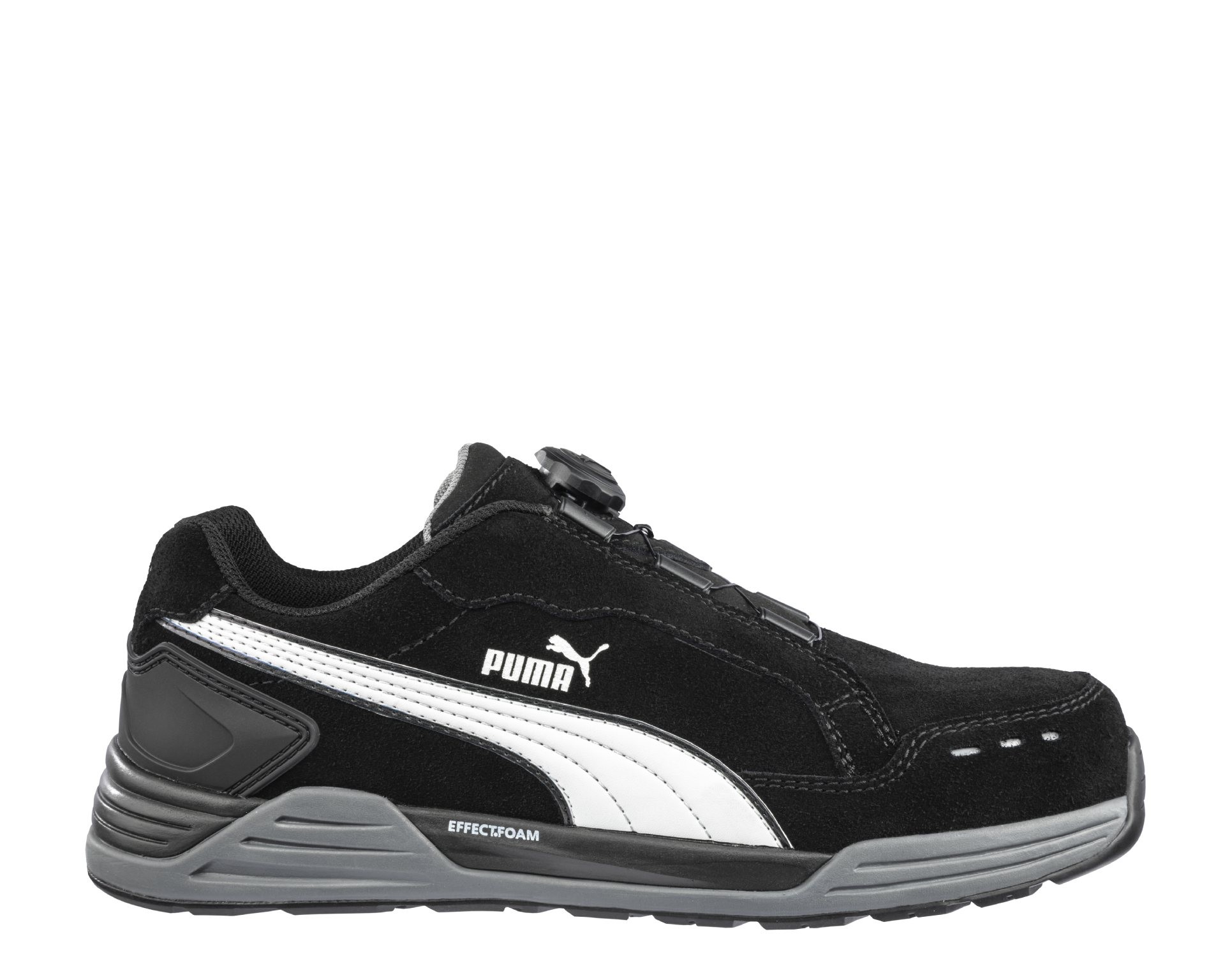 Scarpe antinfortunistiche Puma Airtwist Black Disc Low con chiusura BOA S3 HRO ESD SRC 644651