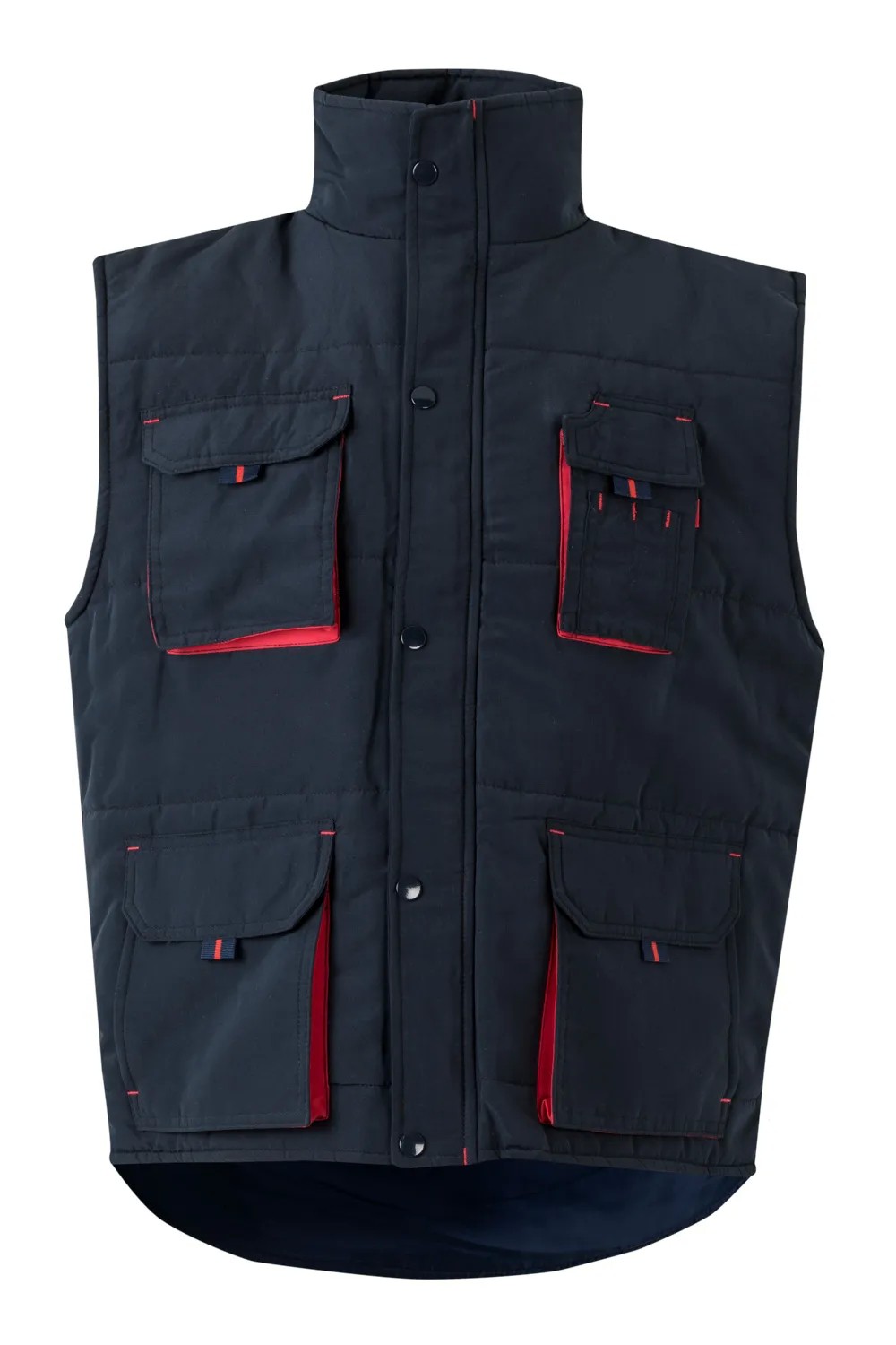 Gilet trapuntato bicolore da Lavoro Multitasche Velilla 205902