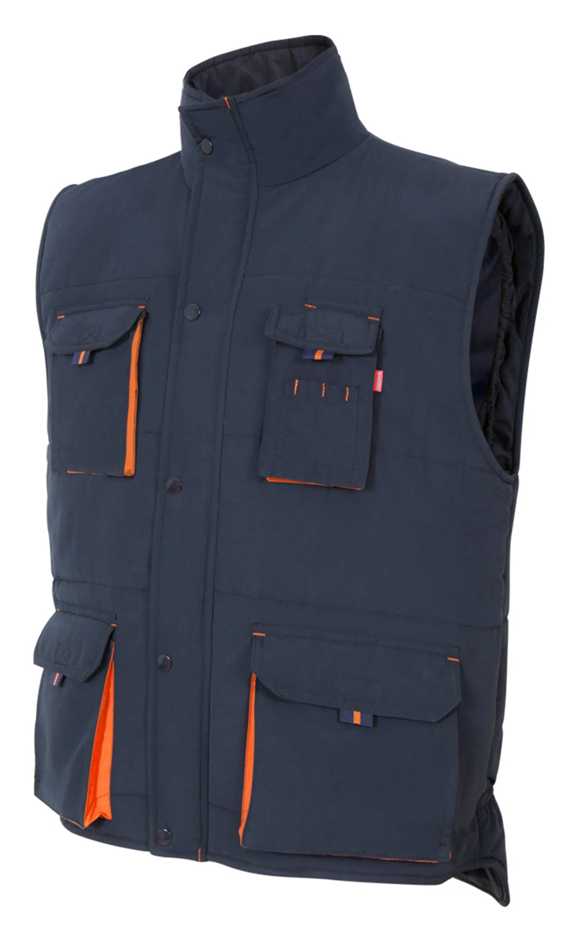 Gilet trapuntato bicolore da Lavoro Multitasche Velilla 205902