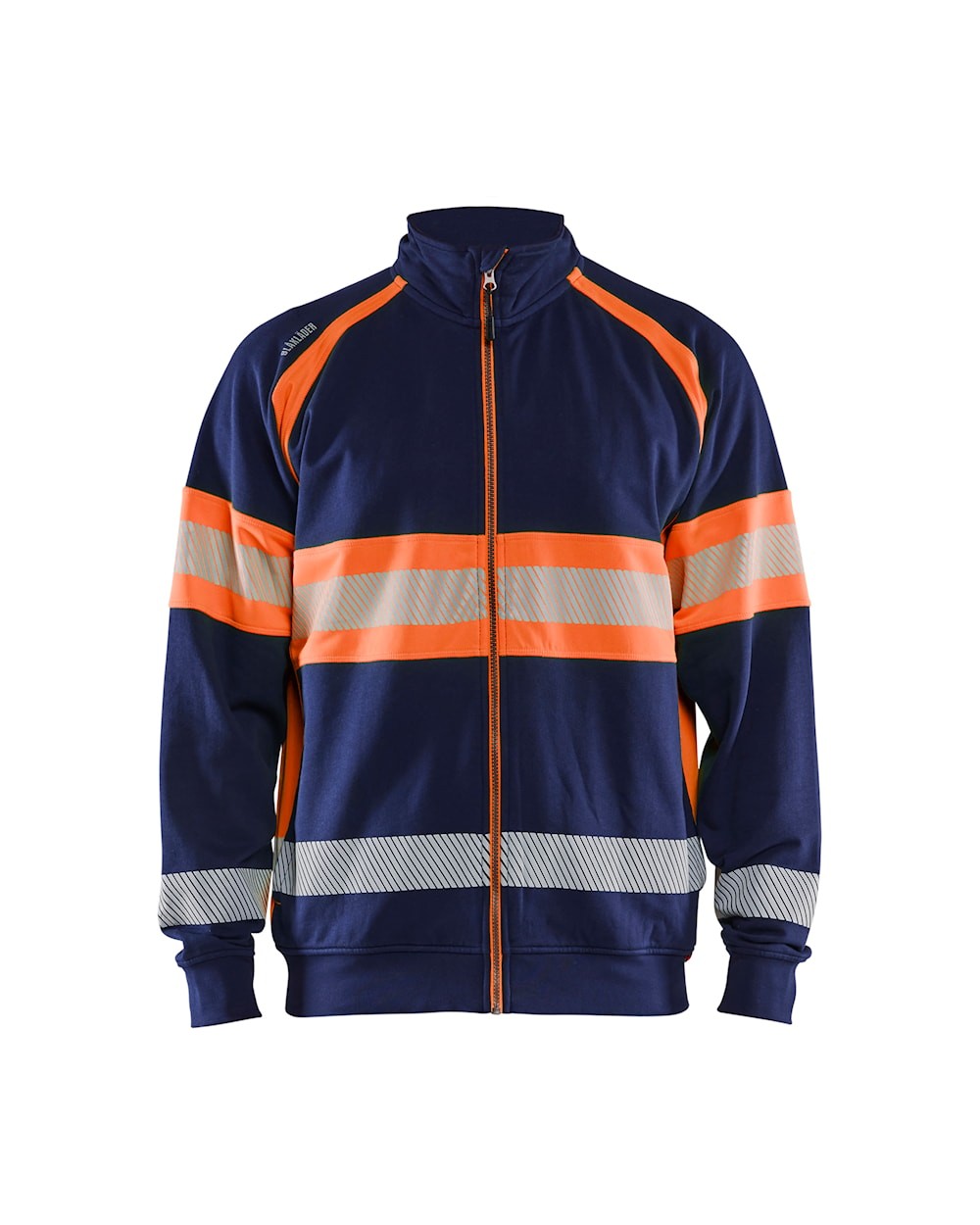 Felpa da Lavoro Blaklader alta visibilit� 100% cotone zip intera 355111588933L