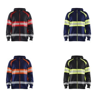 Felpa da Lavoro Blaklader alta visibilit� 100% cotone zip intera con capuccio 355211588933L