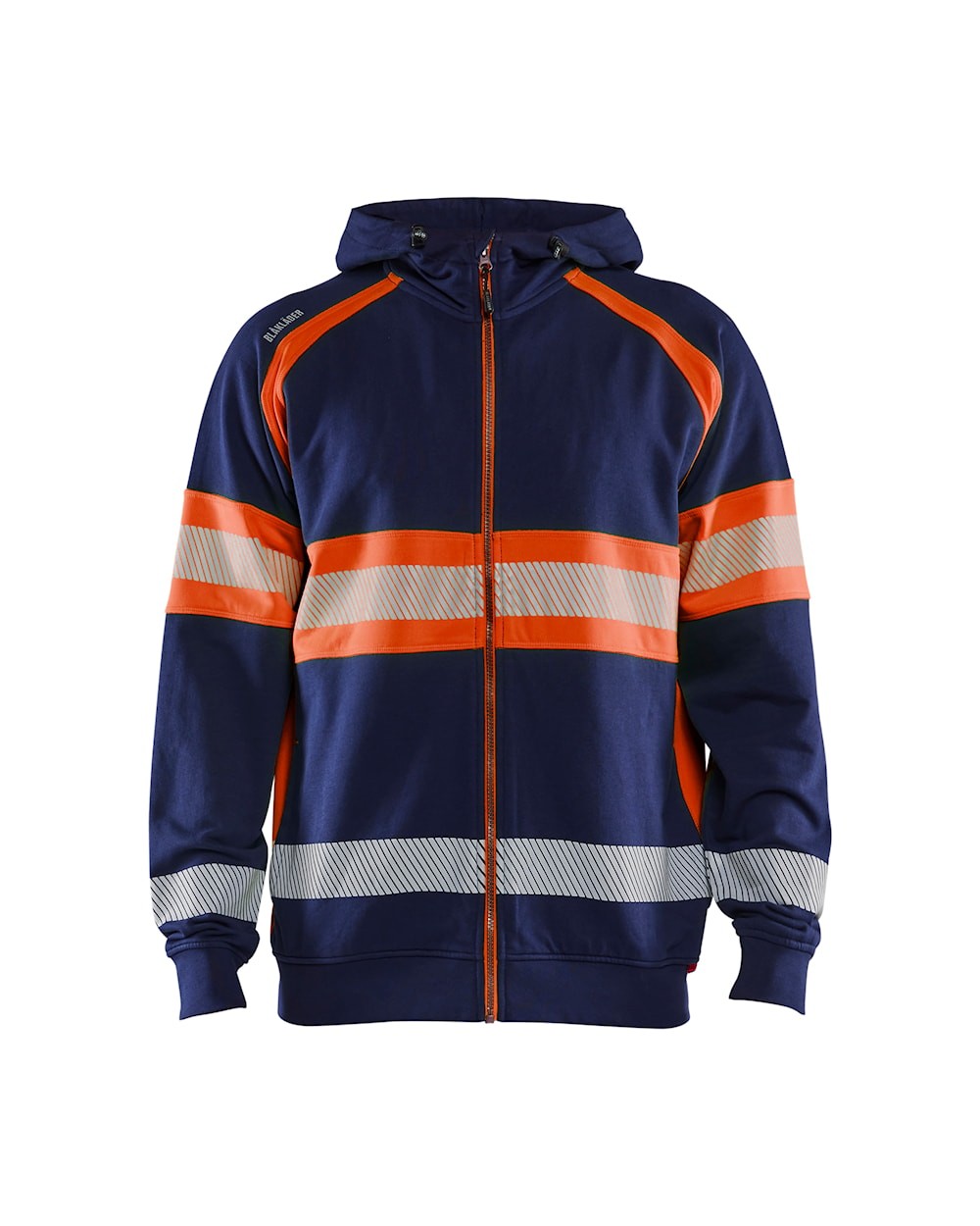 Felpa da Lavoro Blaklader alta visibilit� 100% cotone zip intera con capuccio 355211588933L