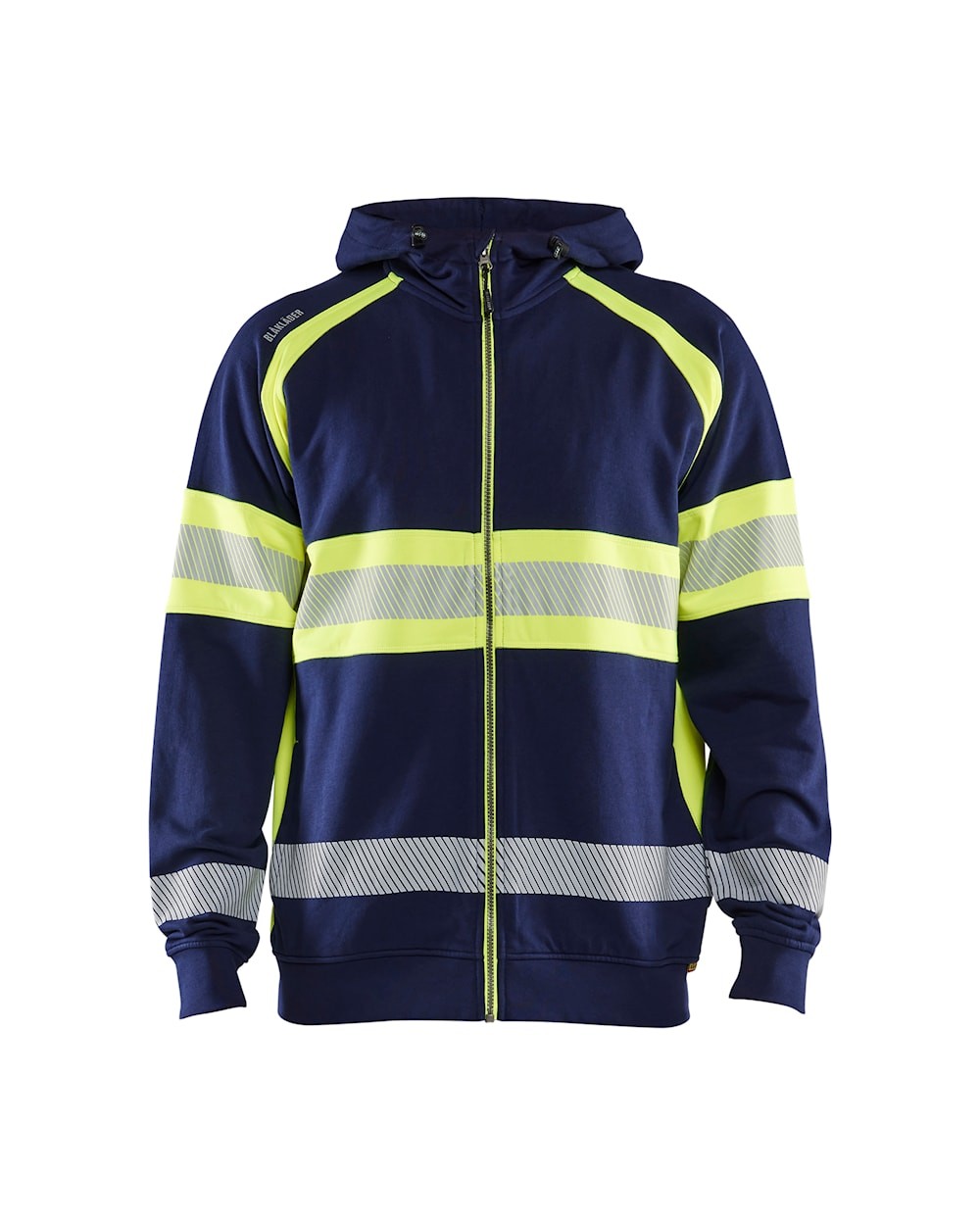 Felpa da Lavoro Blaklader alta visibilit� 100% cotone zip intera con capuccio 355211588933L