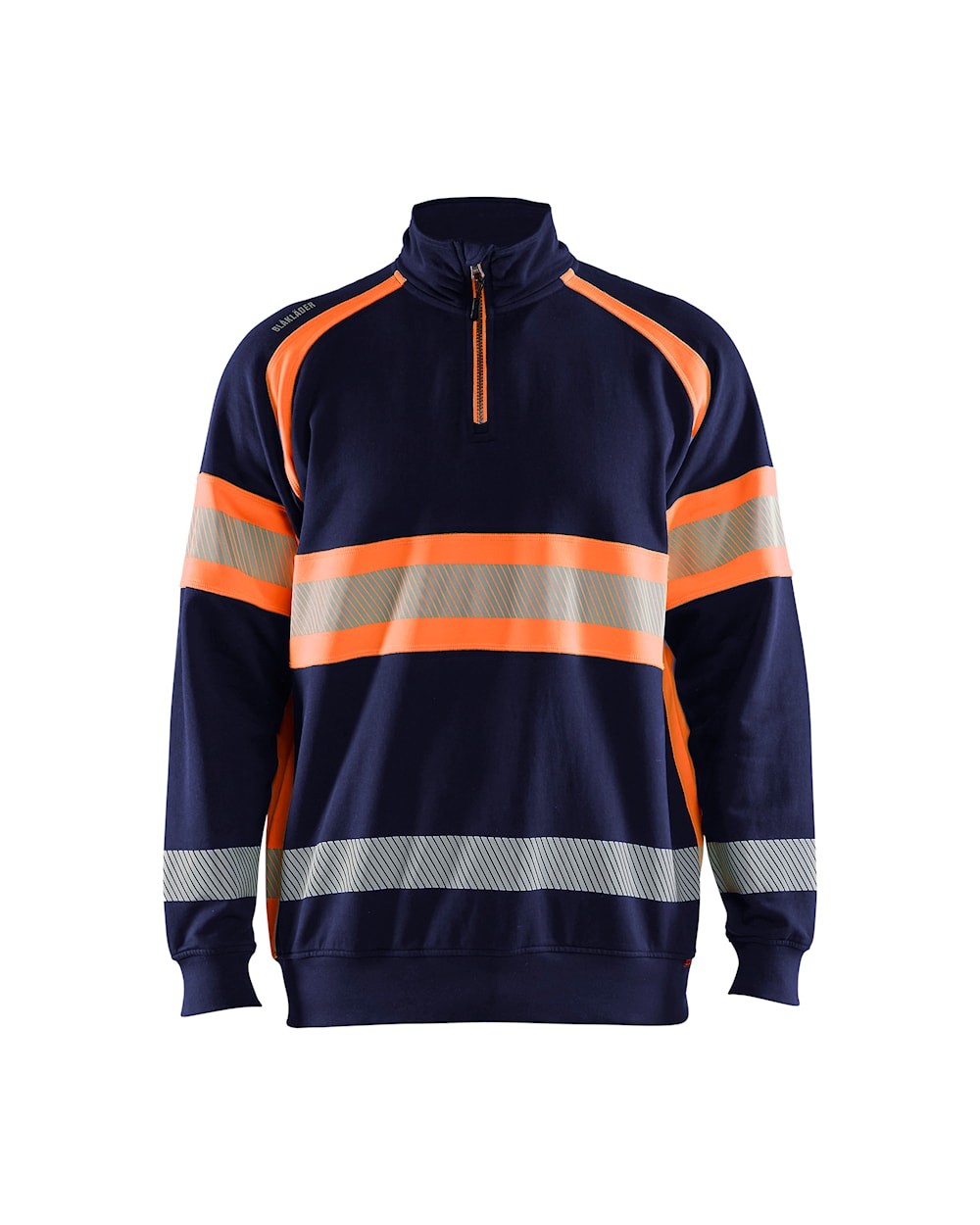 Felpa da Lavoro Blaklader alta visibilit� 100% cotone mezza zip 355311588933L