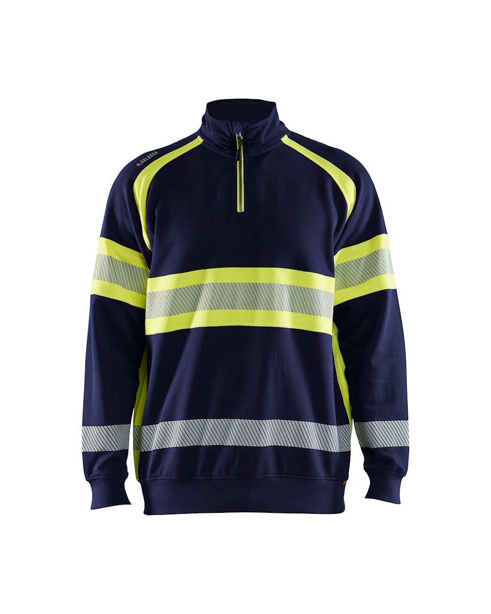 Felpa da Lavoro Blaklader alta visibilit� 100% cotone mezza zip 355311588933L