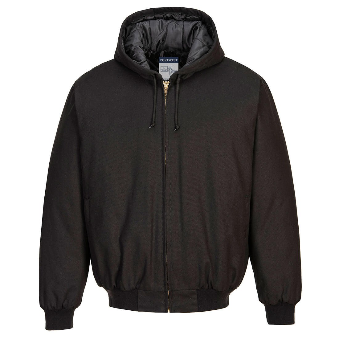 Giubbotto da Lavoro 100% Cotone Zip Intera con Cappuccio Portwest DC801