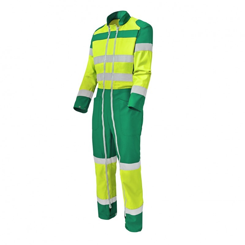 Tuta da Lavoro con doppia cerniera Alta Visibilit� Multitasche Molinel Fluopro Quick FLUOQK72ASJ/BU
