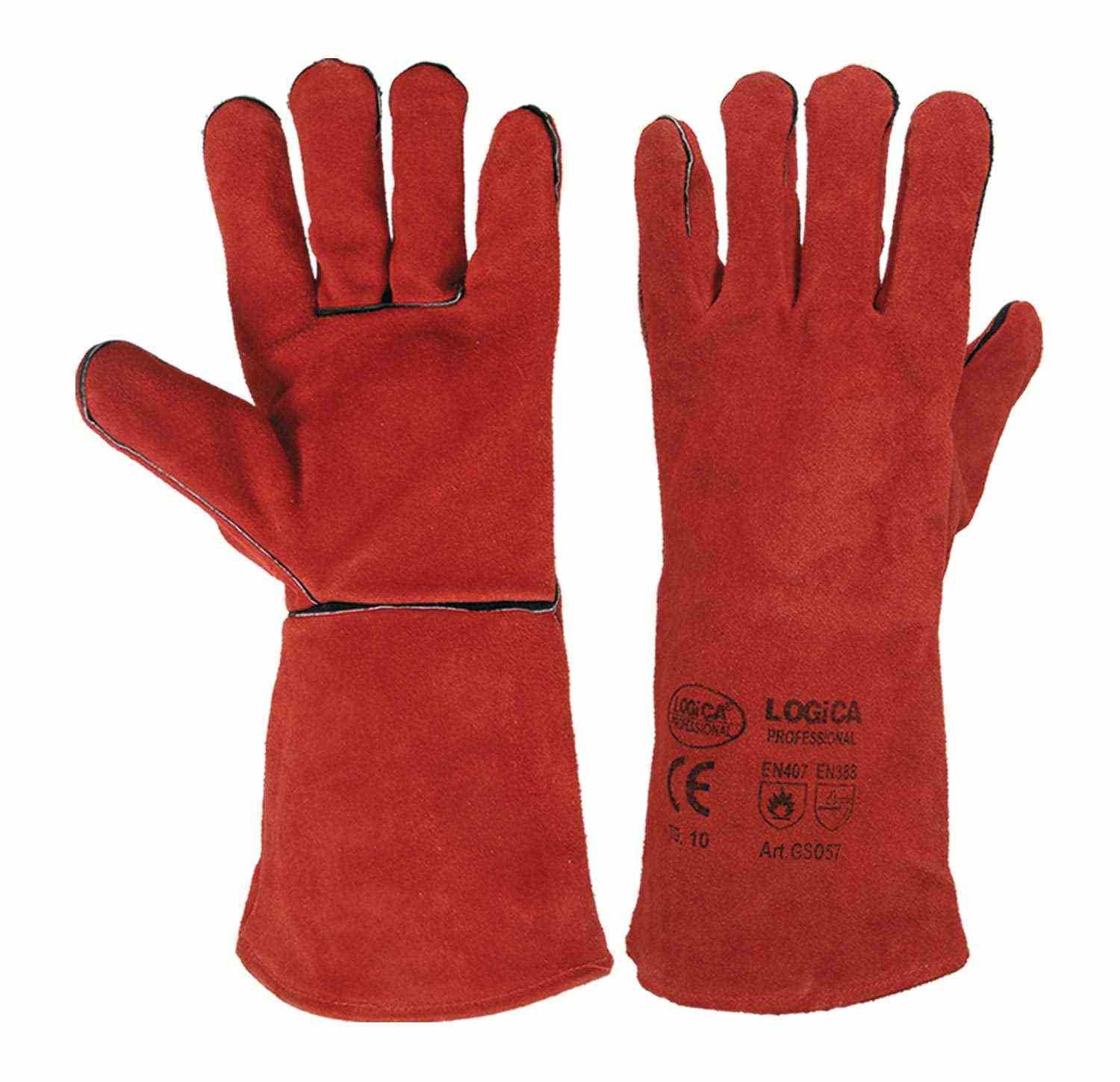 10 Paia - Guanti da lavoro Anticalore per Saldatura Logica GS057-10
