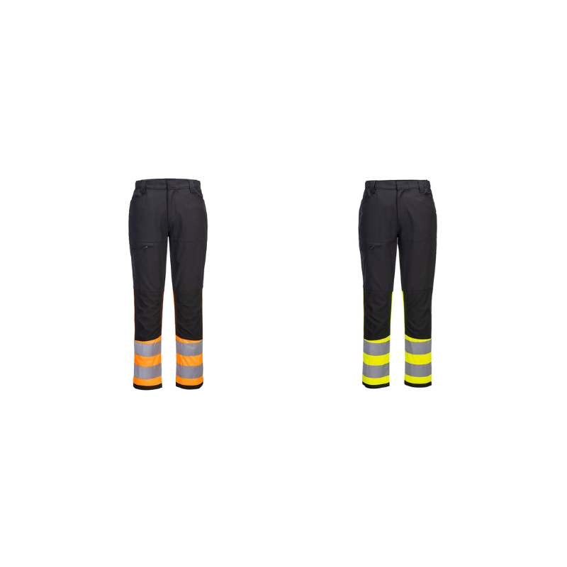 Pantaloni da Lavoro Alta Visibilt� Multitasche Stretch Portwest CD888