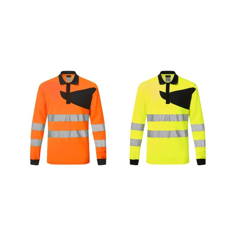 Polo da Lavoro Alta Visibilit� Metalfree Portwest PW220