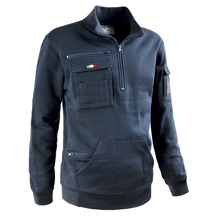 Felpa da Lavoro Multitasche Mezza Zip Sottozero Tank 50250
