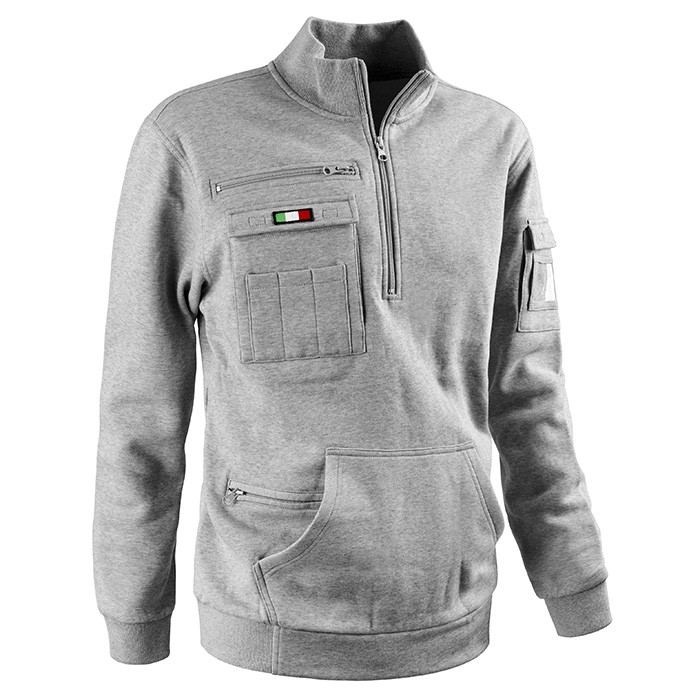 Felpa da Lavoro Multitasche Mezza Zip Sottozero Tank 50250