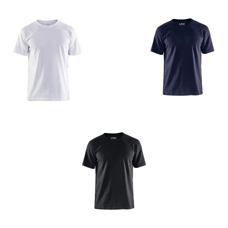 10 pezzi - T-shirt maniche corte da Lavoro Blaklader 100% cotone 330210301000L