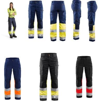 Pantaloni da lavoro multitasche alta visibilit� High Vis Stretch Donna 716118119955C50