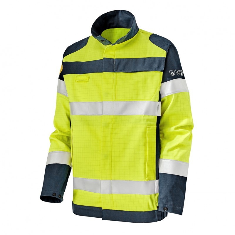 Giubbotto da Lavoro Multirischio Alta Visibilit� Multitasche Molinel Roady Safeline SAFEBN88ASO/NA