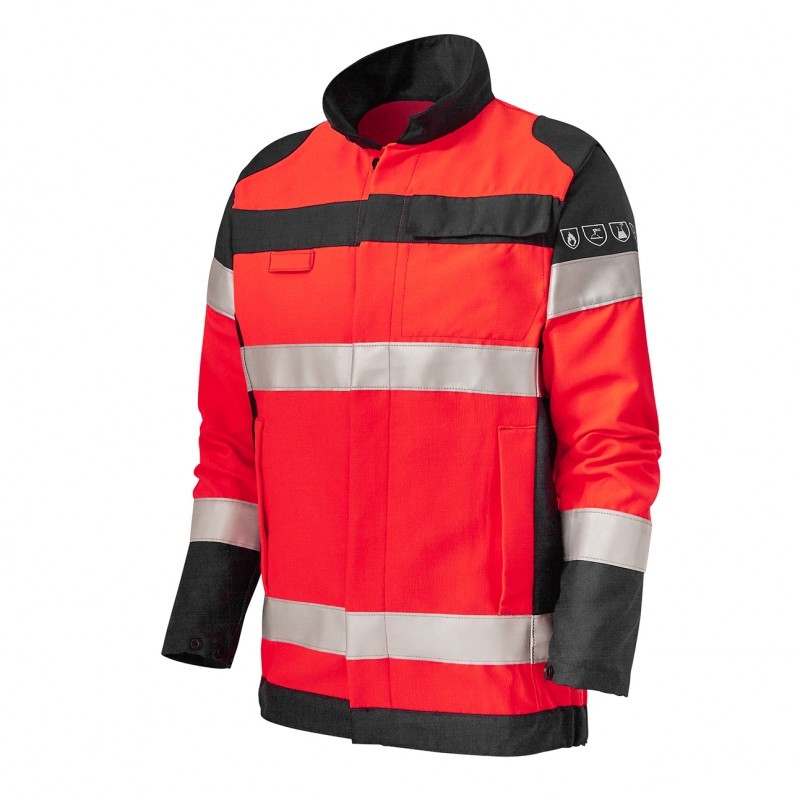 Giubbotto da Lavoro Multirischio Alta Visibilit� Multitasche Molinel Roady Safeline SAFEBN88ASO/NA