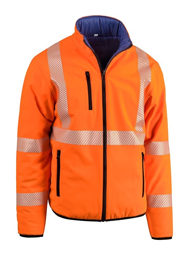 Giubbotto da Lavoro Alta Visibilit� Multitasche Softshell Reversibile Sottozero Doubler 2399