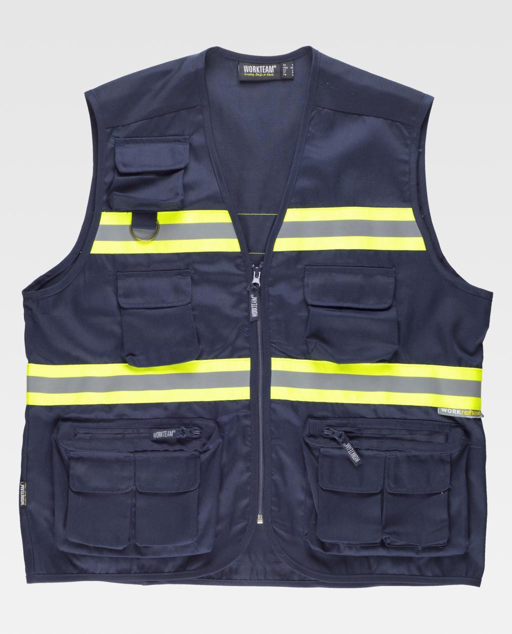 Gilet da Lavoro Safari Multitasche Alta Visibilit� S3136 - Workteam