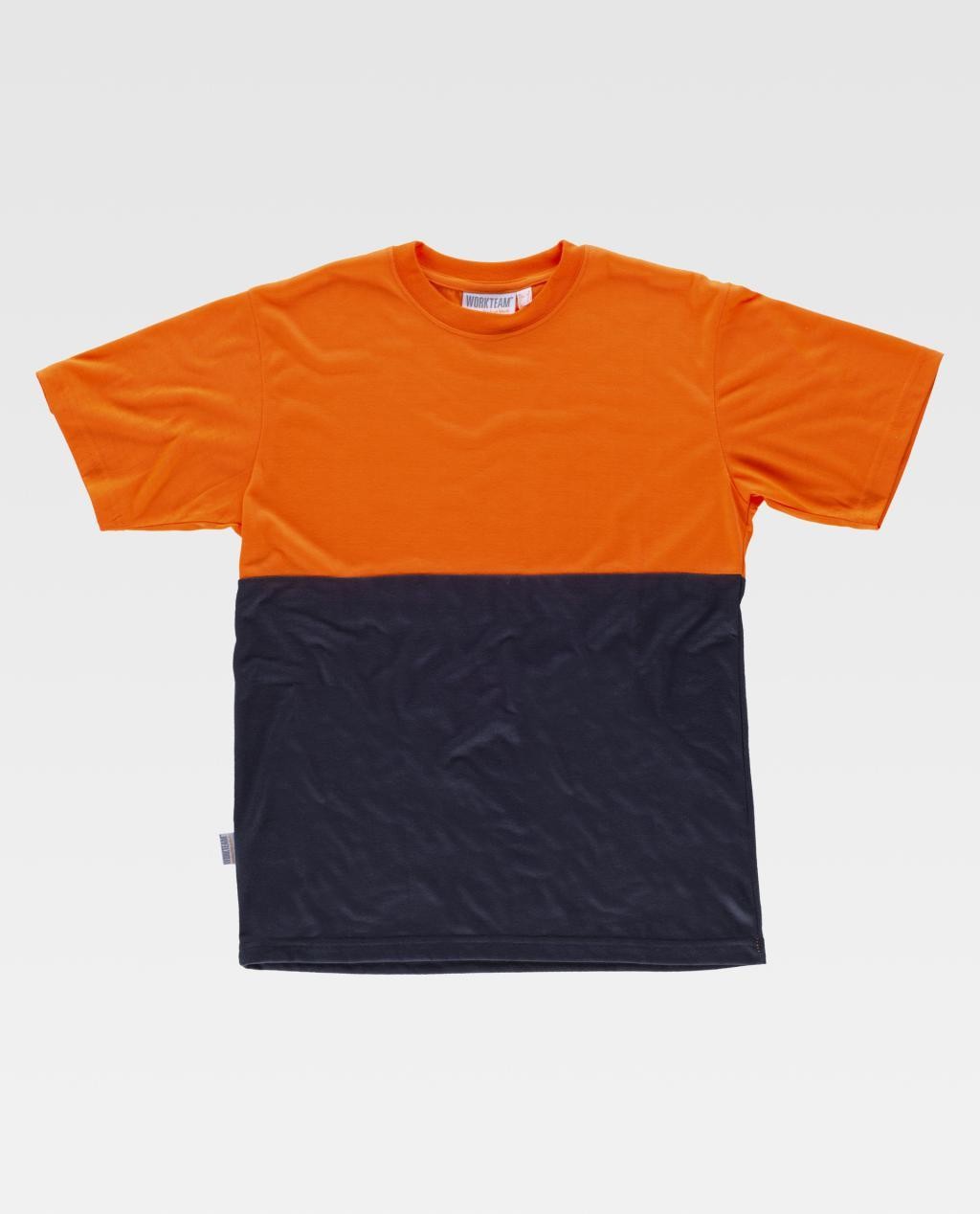 T-shirt da Lavoro Manica Corta Alta Visibilit� Bicolore C6020 - Workteam