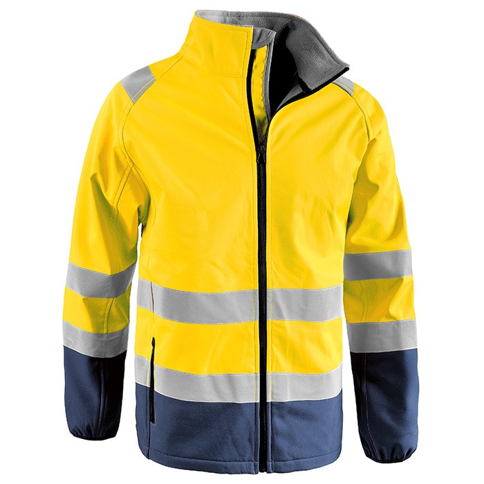 Giubbotto da Lavoro Alta Visibilit� Multitasche Softshell Stretch Sottozero Solarsoft 2345
