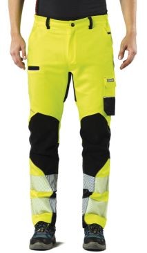 Pantaloni Da Lavoro Alta Visibilit� Multitasche Stretch Issa Line Extreme Trousers 8830BHV
