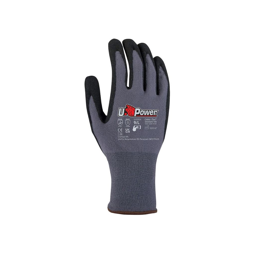 12 Paia - Guanti da Lavoro Stretch U-Power Merengue UG00026