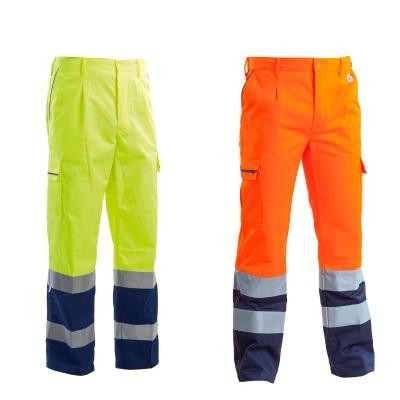 Pantalone da Lavoro Multitasche Alta visibilit� 100% cotone P&P Loyal AVB02 204