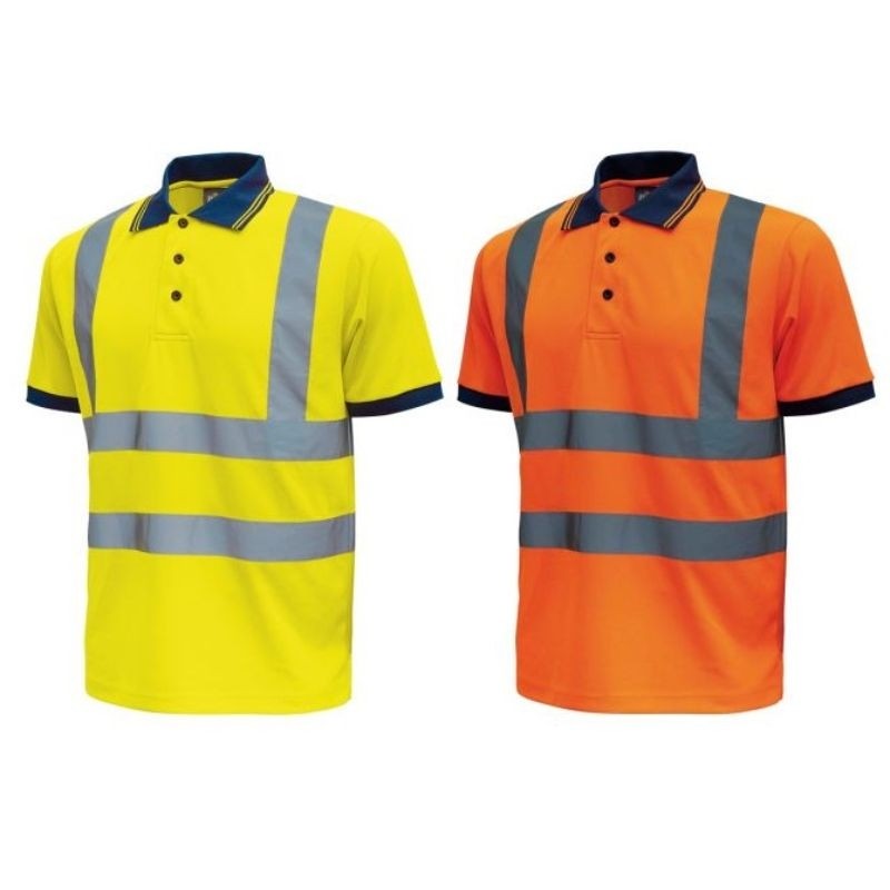 3 Pezzi - Polo da Lavoro Alta Visibilit� U-Power Neon HL198YF
