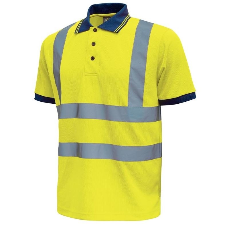 3 Pezzi - Polo da Lavoro Alta Visibilit� U-Power Neon HL198YF